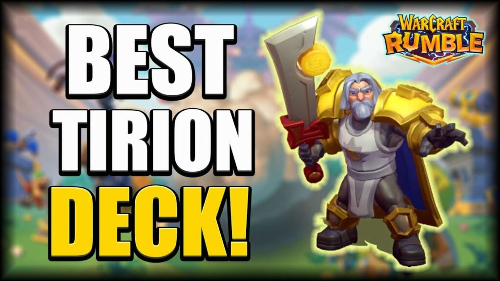 los mejores mazos de tirion fordring en warcraft rumble jce y jcj